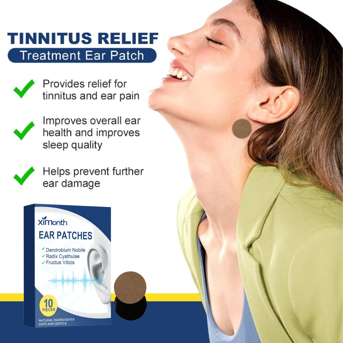 Parches que reducen las molestias de tinnitus